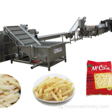 Пълна автоматична хрупкава линия за преработка на картофени чипове